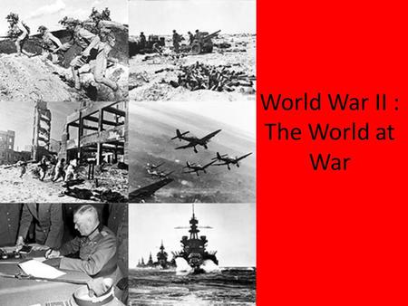 World War II : The World at War. Neutral United States 1920s-1930s U.S. practiced isolationism (kept out of international affairs) President Franklin.