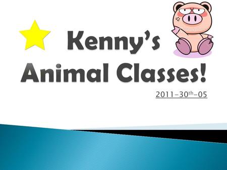 Kenny’s Animal Classes!