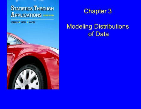Modeling Distributions