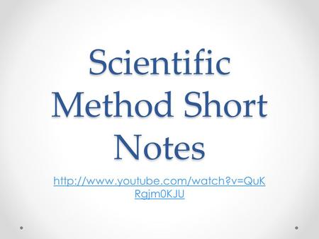 Scientific Method Short Notes  Rgjm0KJU.