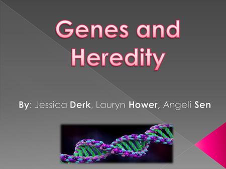  Genes are: Nucleotides transferred from parent to offspring that play a role in determining genotypic and phonotypical outcomes  Heredity is: Acquiring.