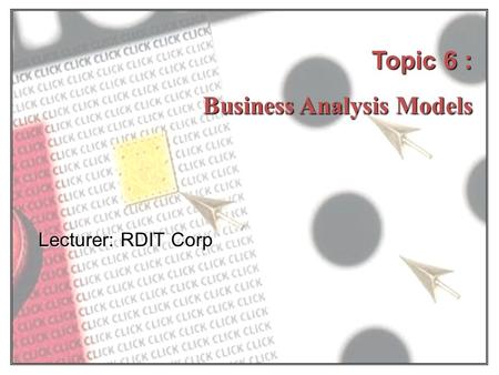 Business Analysis Models