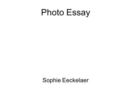 Photo Essay Sophie Eeckelaer. Subject: Losing the social and personal site of sharing things and communicating with each other. Also the ability to use.