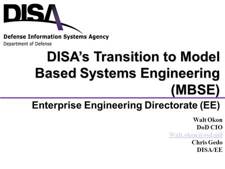 Enterprise Engineering Directorate (EE)