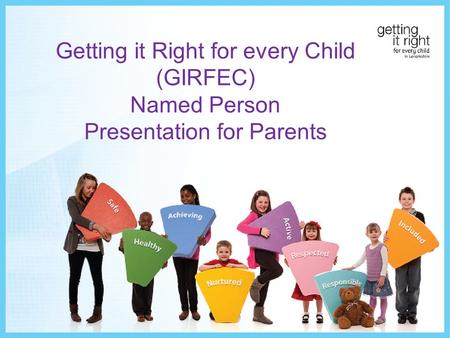 Getting it Right for every Child (GIRFEC) Named Person Presentation for Parents.
