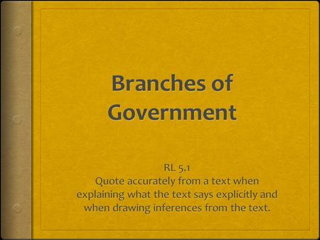 Review  Branches of Branches of Government Review Questions 1.Who is in charge of the Executive Branch? 2.Who is in charge of the Judicial Branch? 3.Who.