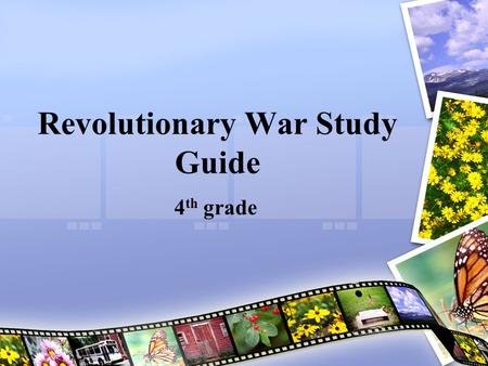 Revolutionary War Study Guide 4 th grade. Militia-a group of citizens trained to serve as soldiers as needed. In 1775, many colonists joined a militia.