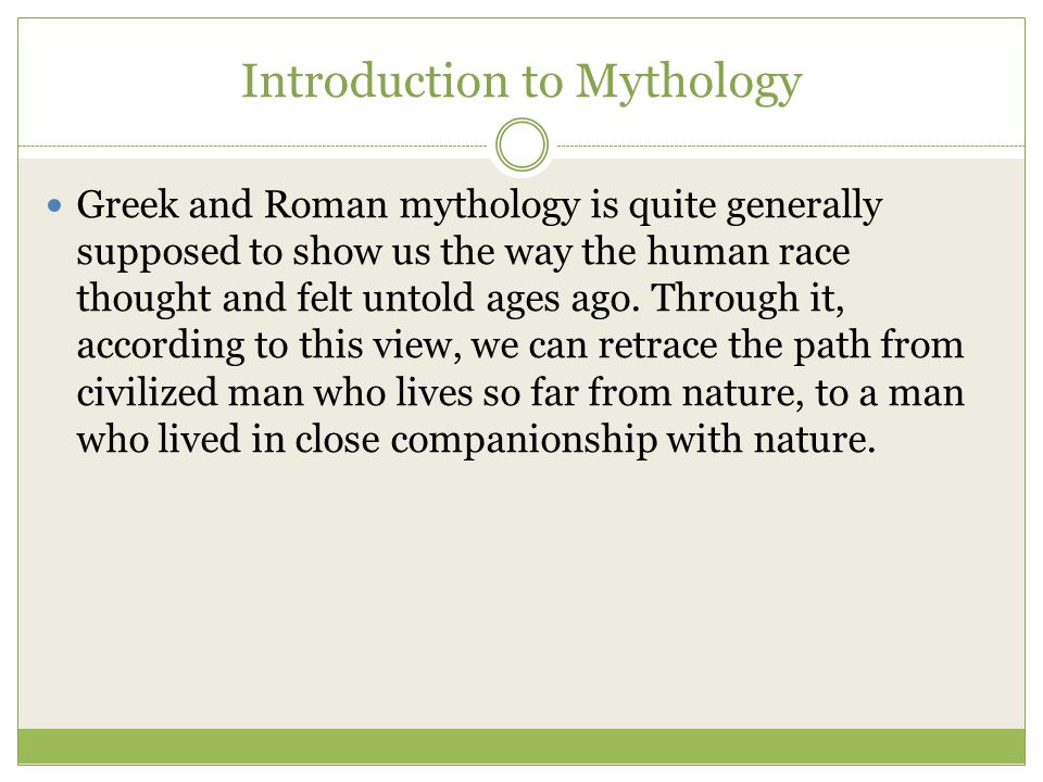 Introduction To Mythology Ppt Video Online Download