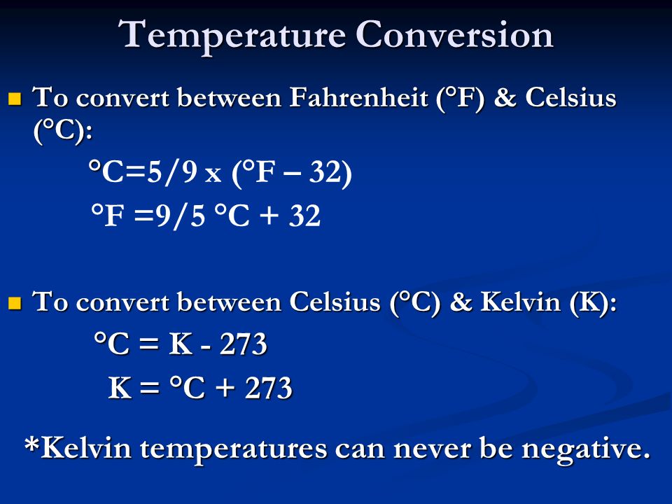 Temperature Conversion - ppt video online download