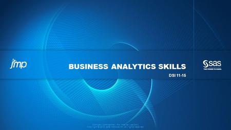 Business Analytics Skills