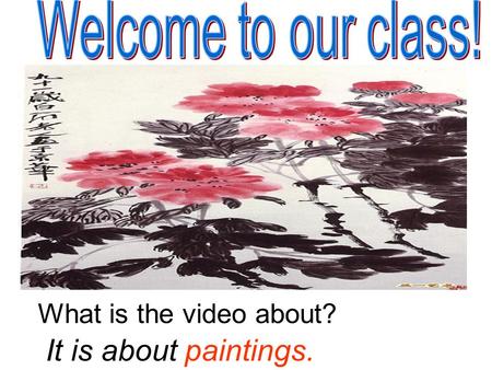 What is the video about? It is about paintings. A short history of western painting A short history of western painting.