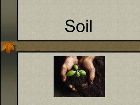 Soil. Mechanical and chemical weathering of rocks form soil. Soil covers much of the land on Earth. It is made up of minerals, air, water, and organic.