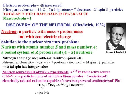 DISCOVERY OF THE NEUTRON