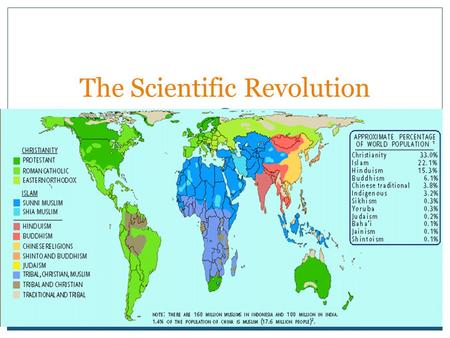 AP WORLD HISTORY NOTES CHAPTER 16 RELIGION AND SCIENCE (1450-1750) The Scientific Revolution.
