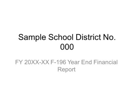 Sample School District No. 000