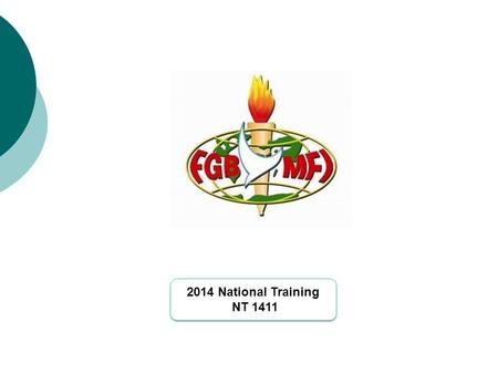 2014 National Training NT 1411 2014 National Training NT 1411.