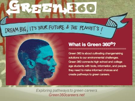 Exploring pathways to green careers Green360careers.net.