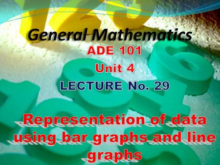 Learn how to represent data using graphs Find the line graph and bar graph Students and Teachers will be able to.