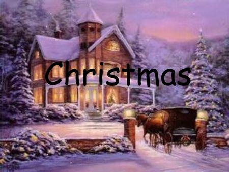 Christmas. stocking reindeer Santa Claus sleigh snowman chimney fireplace.