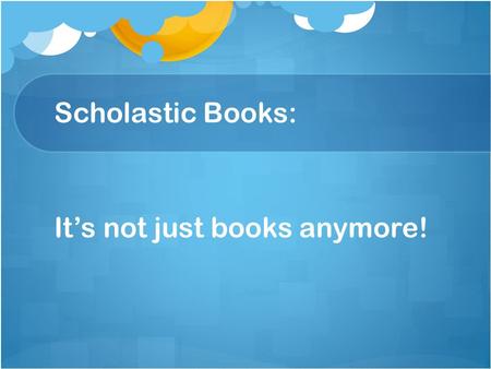 Scholastic Books: It’s not just books anymore!. Brightly colored interactive site includes Stories-Celebrities and children share their personal stories.
