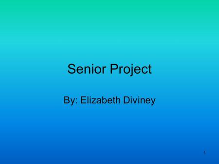 1 Senior Project By: Elizabeth Diviney. 2 Introduction Major: Humanities-Prelaw –Graduate Degree: Juris Doctor Colleges: –Michigan State University (MSU)