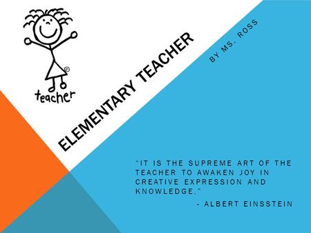 Elementary Teacher By Ms. Ross