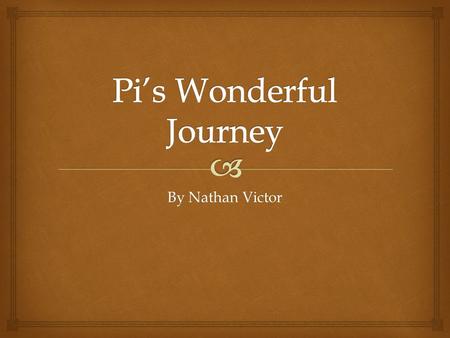 By Nathan Victor.   It is called a “hero’s journey”, it shows all the phases of the journey that the hero goes through.  Throughout the phases, the.