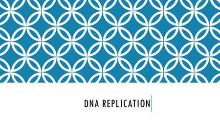 DNA REPLICATION. WHAT IS DNA? The hereditary material responsible for passing genetic information from cell to cell and generation to generation. It’s.