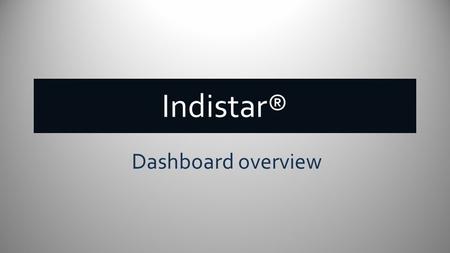 Indistar® Dashboard overview. School and District Dashboard HOME tab Link(s) to Indicators that school’s assess, plan and monitor Quick access to live.