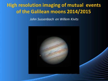 High resolution imaging of mutual events