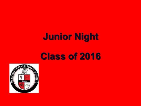 Junior Night Class of 2016. Topics Graduation Requirements Graduation Requirements Guidmii Guidmii Bright Futures Bright Futures Post-Secondary Options.