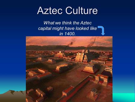 What we think the Aztec capital might have looked like in 1400.