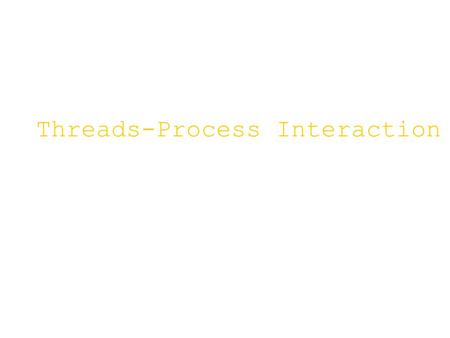 Threads-Process Interaction. CONTENTS  Threads  Process interaction.