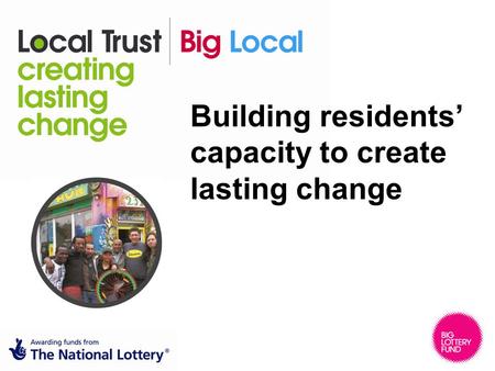 Building residents’ capacity to create lasting change.