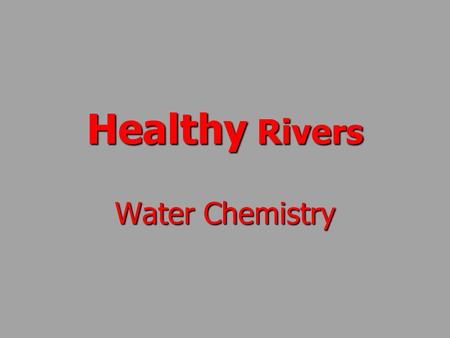 Healthy Rivers Water Chemistry Dissolved Oxygen oxygen gas dissolved in liquid water. Why is Dissolved Oxygen (DO) Important? Why is Dissolved Oxygen.