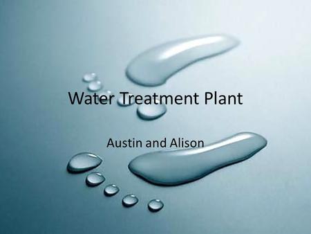 Water Treatment Plant Austin and Alison.