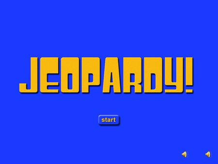 Jeopardy Opening Sound: First Round Category 1 Intro Category 1 Biology Basics Category 1 Biology Basics.