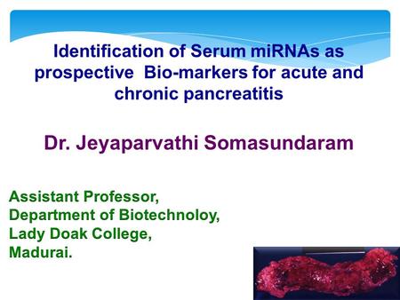 Dr. Jeyaparvathi Somasundaram