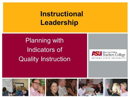 Instructional Leadership Planning with Indicators of Quality Instruction.