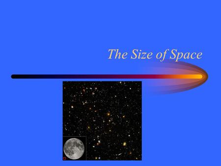 The Size of Space.