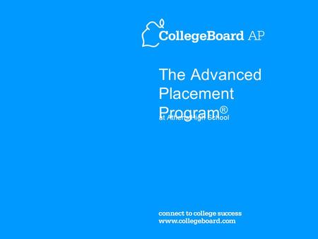 The Advanced Placement Program ® at Athens High School.