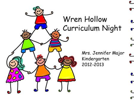 Wren Hollow Curriculum Night Mrs. Jennifer Major Kindergarten 2012-2013.