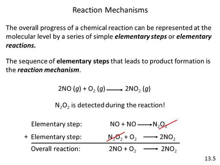 N2O2 is detected during the reaction!