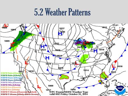 5.2 Weather Patterns Pages 173-177. Pressure Systems Air pressure is the force of air on the surface. Air Pressure is greatest near Earth’s surface and.