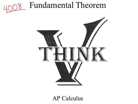 Fundamental Theorem AP Calculus. Where we have come. Calculus I: Rate of Change Function.