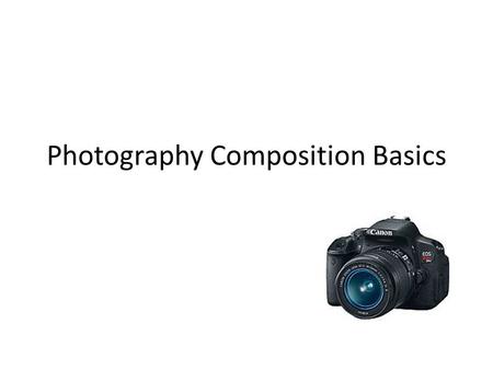 Photography Composition Basics. The Rule of Thirds.