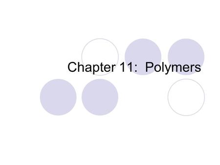 Chapter 11: Polymers. Introductory Activity What is a polymer? Observe some polymer products your teacher shows you.  They are all made of polymers,