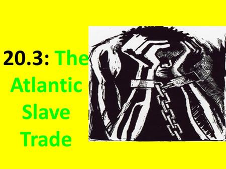 20.3: The Atlantic Slave Trade. What happened to the natives that were used as slaves?