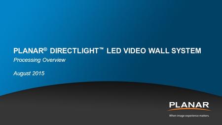 Planar® DirectLight™ LED Video Wall System