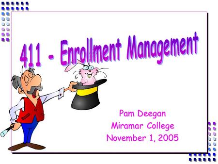 Pam Deegan Miramar College November 1, 2005. Agenda  Definitions  Productivity  Faculty Load, Contractual Obligations Contractual Obligations  Scheduling.